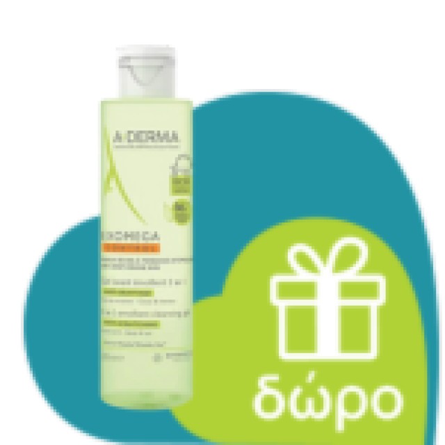 A Derma Exomega Control 2in1 Emollient Cleansing Gel Anti-Scratching 500ml (Βρεφικό Μαλακτικό Τζελ Κ