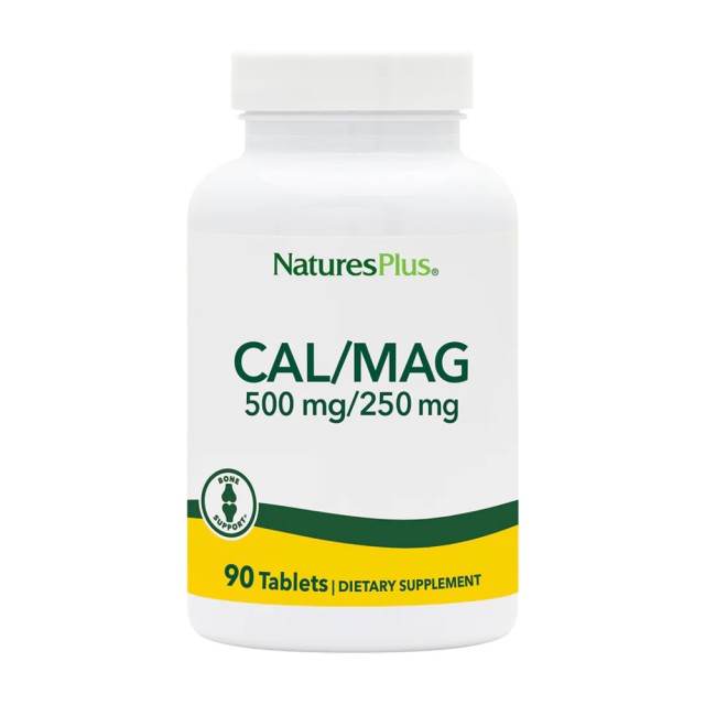 Natures Plus Cal Mag 500mg/250mg 90 tabs (Οστεοπόρωση - Καρδιά)