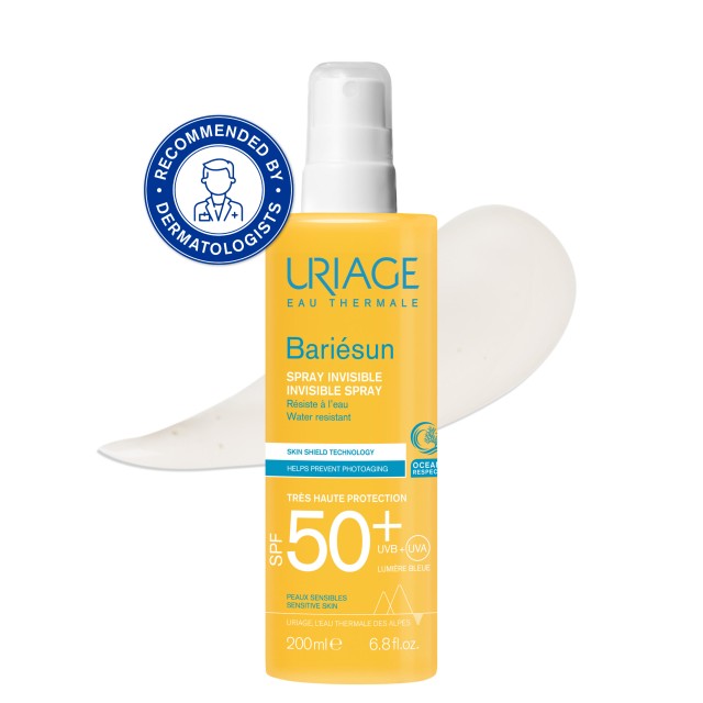 Uriage Bariesun Invisible Spray SPF50+ 200ml (Αντηλιακό Σπρέι Πολύ Υψηλής Προστασίας για Ευαίσθητες Επιδερμίδες)