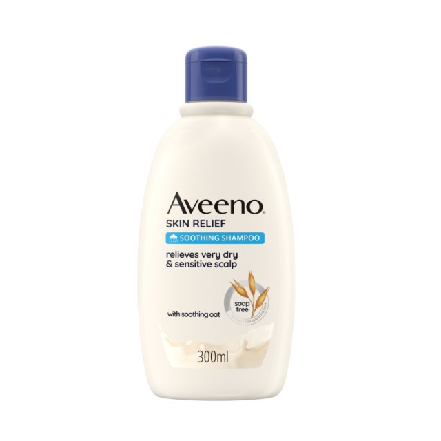 Aveeno Skin Relief Soothing Shampo 300ml (Καταπραϋντικό Σαμπουάν για Πολύ Ξηρό & Ευαίσθητο Τριχωτό της Κεφαλής)