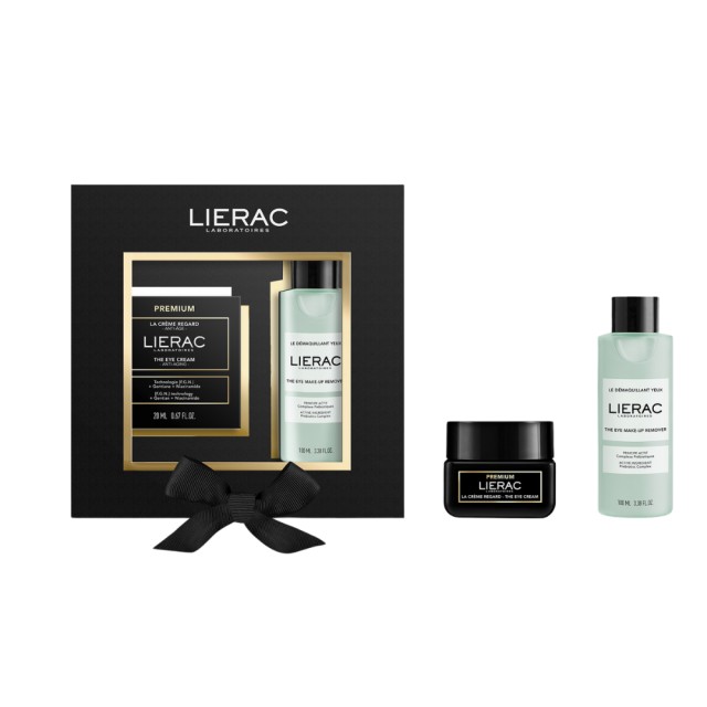 Lierac Xmas SET Premium The Eye Cream 20ml & The Eye Makeup Remover 100ml (ΣΕΤ με Αντιγηραντική Κρέμα Ματιών & Ντεμακιγιάζ Ματιών)