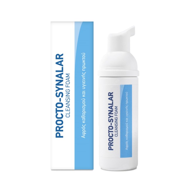 Procto Synalar Cleansing Foam 40ml (Ειδικός Αφρός Καθαρισμού για την Καθημερινή Υγιεινή της Περιοχής του Πρωκτού)