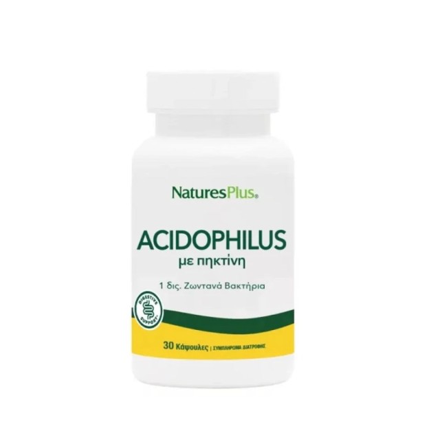 Natures Plus Acidophilus 30caps (Συμπλήρωμα Διατροφής με Προβιοτικά)