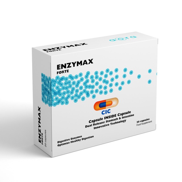 Aora Enzymax Forte 20caps (Συμπλήρωμα Διατροφής με Συνδυασμό Ενζύμων)