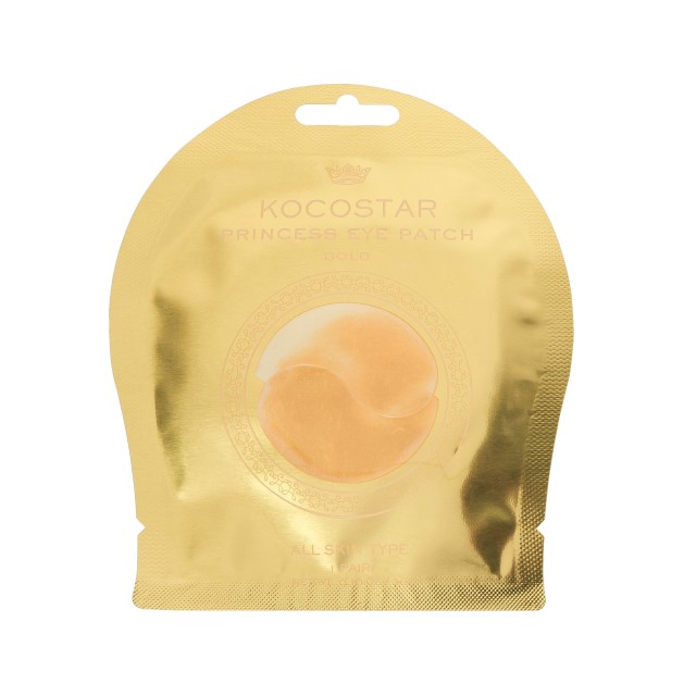 Kocostar Princess Gold Eye Patch 1ζευγάρι (Επιθέματα Υδρογέλης για Εντατική Ενυδάτωση της Περιοχής των Ματιών)