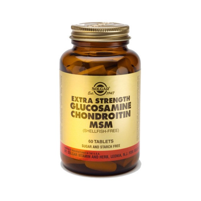 Solgar Extra Strength Glucosamine – Chondroitin – MSM 60tabs