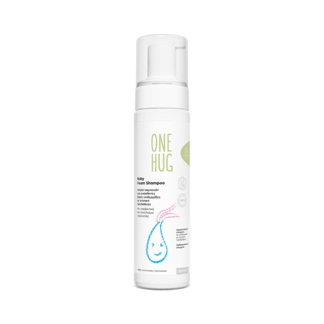 One Hug Baby Foam Shampoo 200ml (Απαλό Βρεφικό Σαμπουάν)