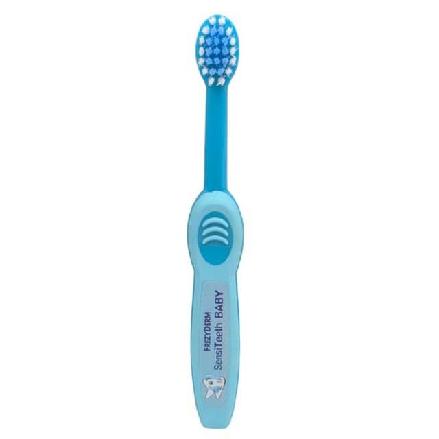 Frezyderm Sensiteeth BabyToothbrush Light Blue (Μαλακή Βρεφική Οδοντόβουρτσα για Μωρά 6-36 Μηνών - Γαλάζια)