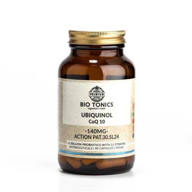 Bio Tonics Ubiquinol Q10 140mg 90caps (Συμπλήρωμα Διατροφής για Ενέργεια & Τόνωση)