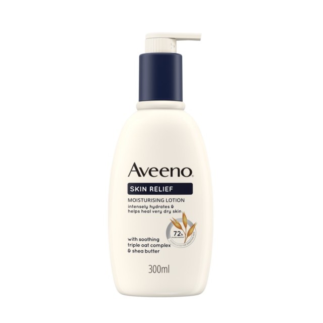 Aveeno Skin Relief Moisturising Lotion Pump 300ml (Ενυδατικό Γαλάκτωμα Σώματος για Πολύ Ξηρή Επιδερμίδα)
