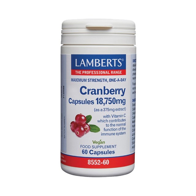 Lamberts Cranberry 18,750mg 60tabs (Συμπλήρωμα Διατροφής με Κράνμπερι για την Υγεία του Ουροποιητικού)