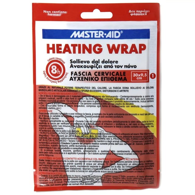 Master Aid Heating Wrap 30x9.5cm (Θερμαντικό Επίθεμα Αυχένα)