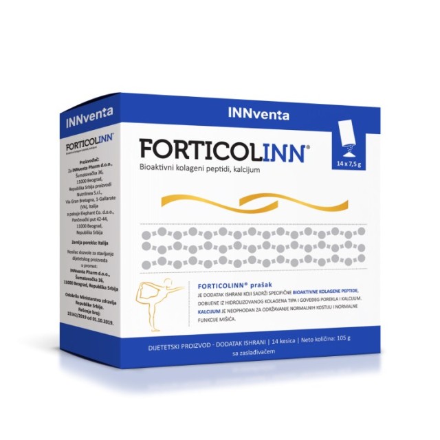 Innventa Forticolinn 14x7,5gr (Συμπλήρωμα Διατροφής με Κολλαγόνο & Ασβέστιο για την Καλή Λειτουργία των Αρθρώσεων & των Μυών)