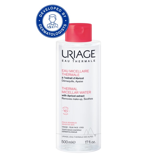 Uriage Thermal Micellar Water 500ml (Ιαματικό Νερό Καθαρισμού & Ντεμακιγιάζ Προσώπου & Ματιών για Ευ