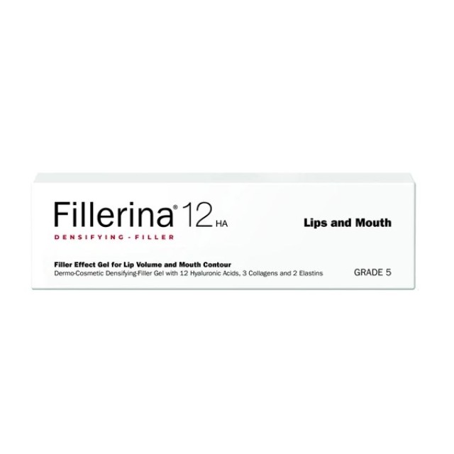 Fillerina 12HA Densifying Filler Lips and Mouth Grade 5 7ml (Δερματοκαλλυντική Αγωγή για Αύξηση του Όγκου στα Χείλη & Ρυτίδες Γύρω από το Στόμα - Βαθμός 5)