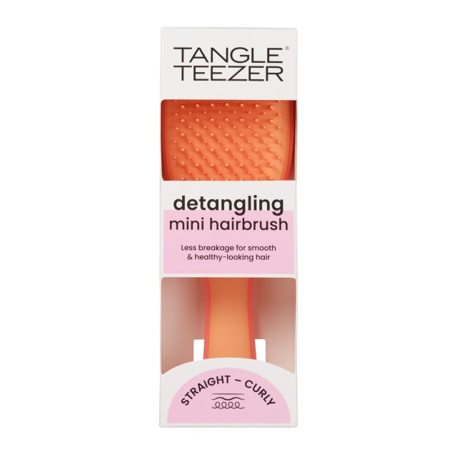 Tangle Teezer The Ultimate Detangler Mini Hairbrush Salmon Pink & Apricot (Μικρή Βούρτσα Μαλλιών για Όλους τους Τύπους Μαλλιών - Σομόν/Πορτοκαλί)