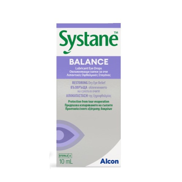 Systane Balance Eye Drops 10ml (Λιπαντικές Οφθαλμικές Σταγόνες)