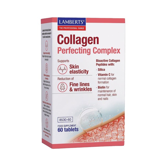 Lamberts Collagen Perfecting Complex 60tabs (Συμπλήρωμα Διατροφής με Υδρολυμένο Κολλαγόνο για Υγιή Δ