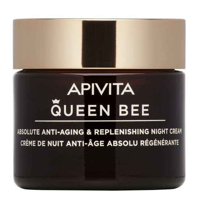 Apivita Queen Bee Absolute Anti-Aging & Replenishing Night Cream 50ml (Κρέμα Νύχτας Απόλυτης Αντιγήρανσης & Εντατικής Θρέψης με Βασιλικό Πολτό Ελεγχόμενης Αποδέσμευσης)