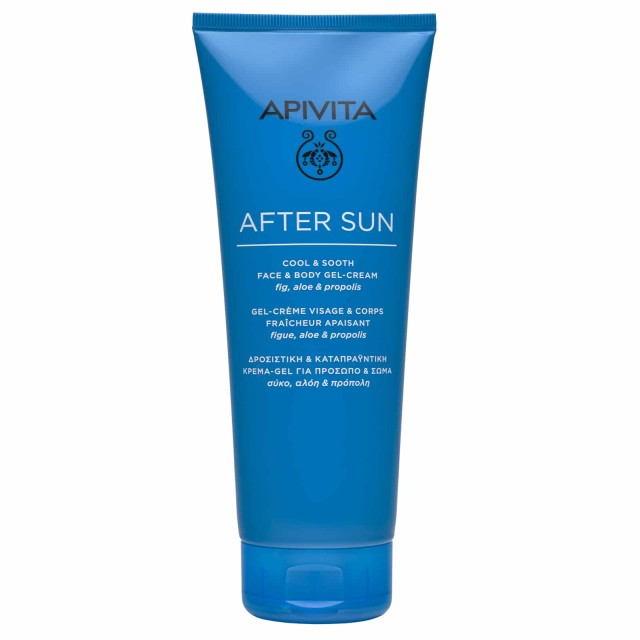 Apivita Bee Sun Safe After Sun Cool & Sooth Face & Body Gel Cream Travel Size 200ml (Δροσιστική & Καταπραϋντική Κρέμα-Τζελ για Πρόσωπο & Σώμα για Μετά τον Ήλιο)