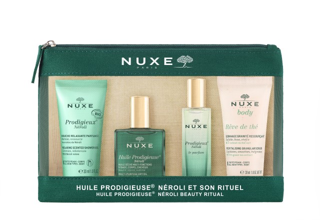 Nuxe Huile Prodigieuse Neroli Beauty Ritual (ΣΕΤ με Αφρόλουτρο, Ξηρό Λάδι, Άρωμα & Scrub Σώματος)