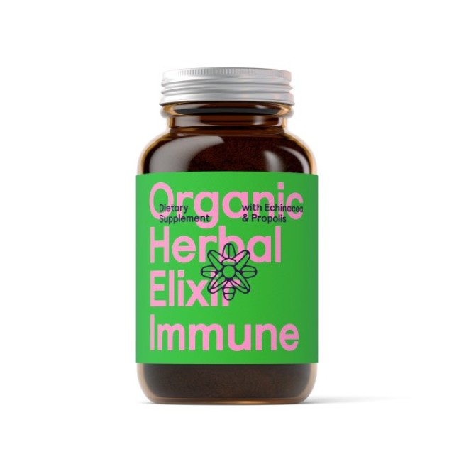 Symbeeosis Organic Herbal Elixir Immune Jar 100gr (Φυσικό Συμπλήρωμα Διατροφής με Πρόπολη & Εχινάκεια για την Καλή Λειτουργία του Ανοσοποιητικού)