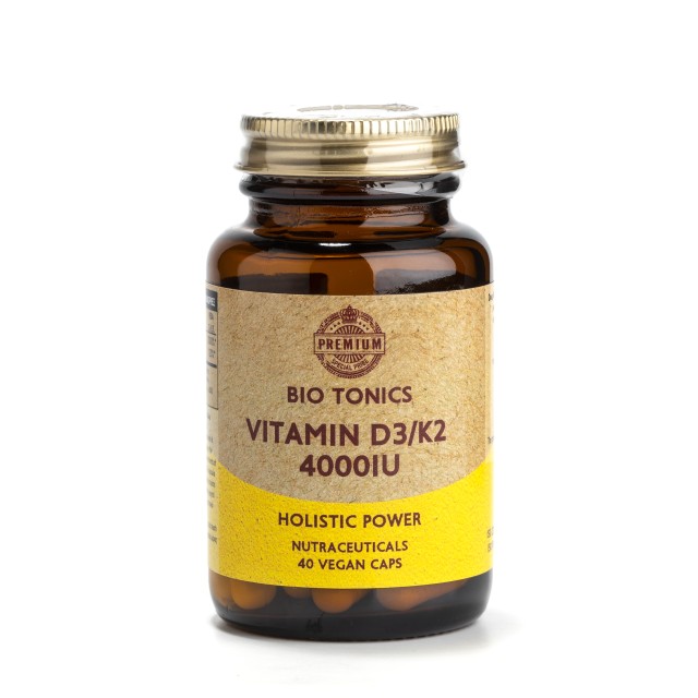 Bio Tonics Premium Vitamin D3 4000IU & K2 90mg 40caps (Συμπλήρωμα Διατροφής με Βιταμίνη D3 & Κ2)