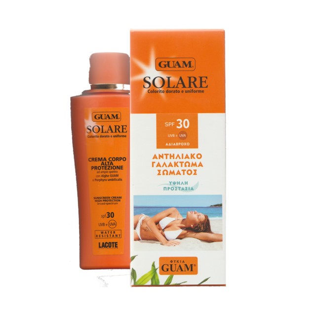 Guam Solare Sunscreen Cream High Protection Golden Tan 150ml