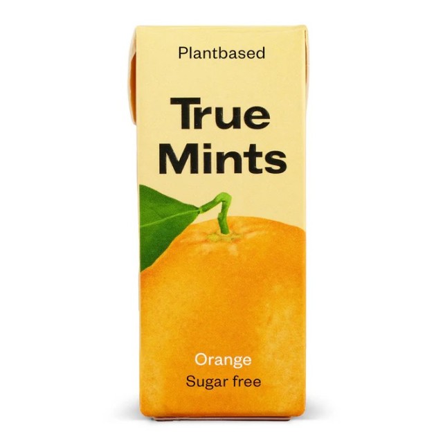 True Mints Orange 13gr (Καραμέλες Χωρίς Ζάχαρη με Γεύση Πορτοκάλι)