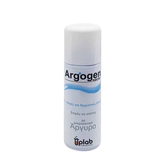 Uplab Argogen Spray 125ml (Σπρέι Ιοντικού Αργύρου σε Σκόνη για Θεραπεία & Επούλωση των Οξέων & Χρόνιων Τραυμάτων & Πληγών)