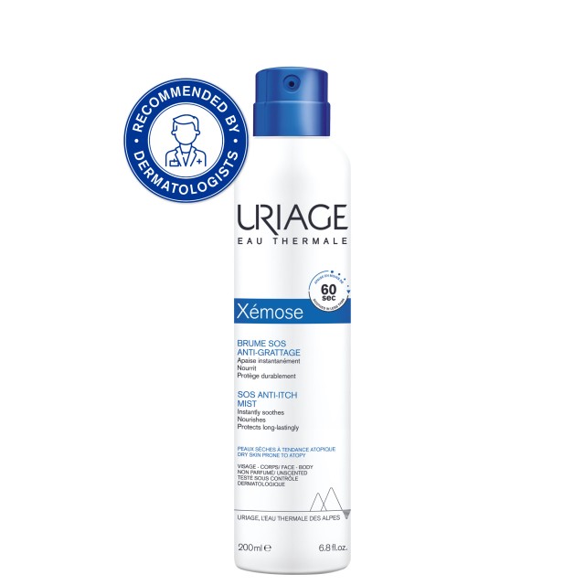 Uriage Xemose SOS AntI-Itch Mist 200ml (Λεπτόρευστο Mist Κατά του Κνησμού Λόγω Ξηρότητας)