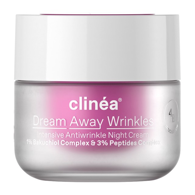 Clinea Dream Away Wrinkles Night Cream 50ml (Κρέμα Νυκτός Εντατικής Αντιγήρανσης)