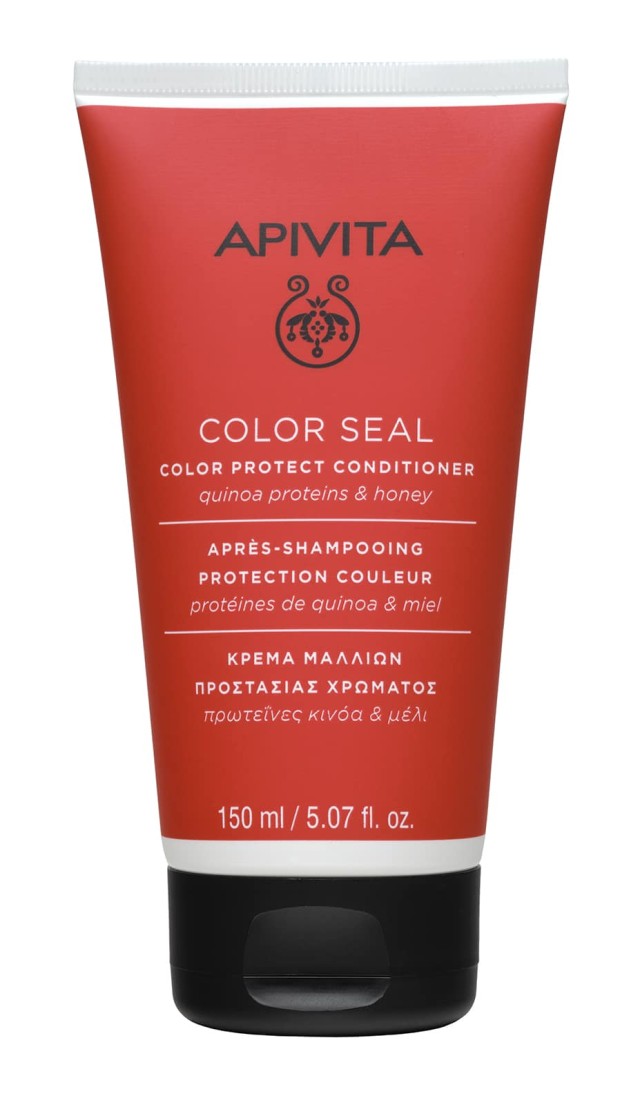 Apivita Color Seal Color Protect Conditioner 150ml (Κρέμα Μαλλιών Προστασίας Χρώματος με Πρωτεϊνες Κινόα & Μέλι)