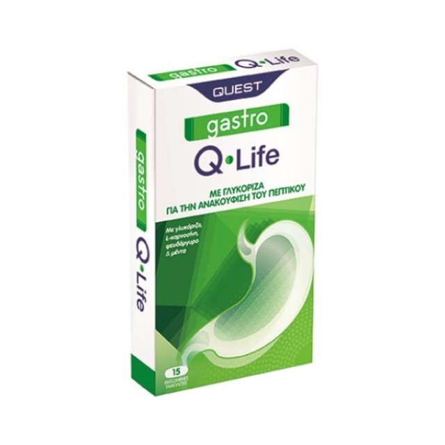 Quest Gastro Q Life 15tabs (Συμπλήρωμα Διατροφής για την Ανακούφιση του Πεπτικού Συστήματος)