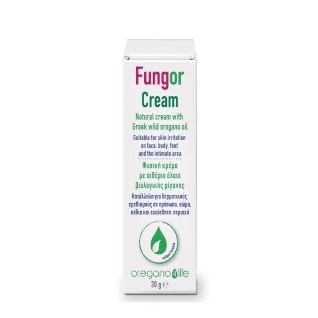 Oregano 4 Life Fungor Cream 30gr (Φυσική Κρέμα με Αιθέριο Έλαιο Βιολογικής Ρίγανης)