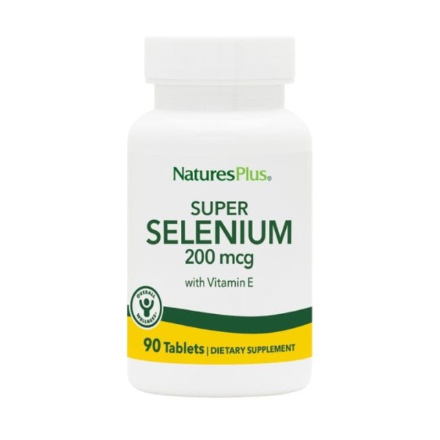 Natures Plus Super Selenium 200mcg 90 tabs (Ισχυρό Αντιοξειδωτικό)