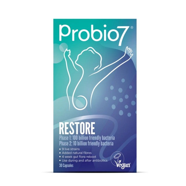 Probio7 Restore 30caps (Συμπλήρωμα Διατροφής με Προβιοτικά για Αναπλήρωση & Αποκατάσταση του Μικροβιώματος του Εντέρου)