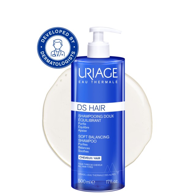 Uriage DS Soft Balancing Shampoo 500ml (Απαλό Σαμπουάν Εξισορρόπησης)