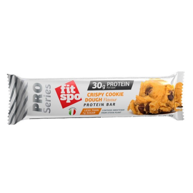 Fitspo Pro Protein Bar Crispy Cookie Dough 30gr Protein 85gr (Μπάρα Πρωτεΐνης με Γεύση Τραγανή Ζύμη Μπισκότων)