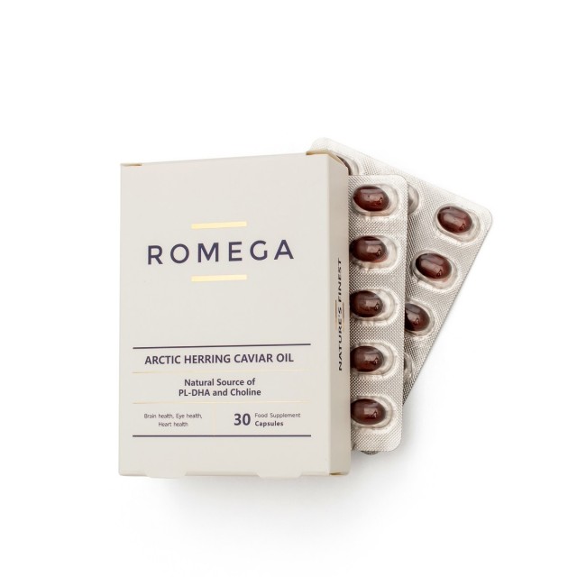 Romega Generic & Eye Health Box 30caps (Συμπλήρωμα Διατροφής με Ωμέγα-3 από Αυγοτάραχο Ρέγγας Αρκτικής)