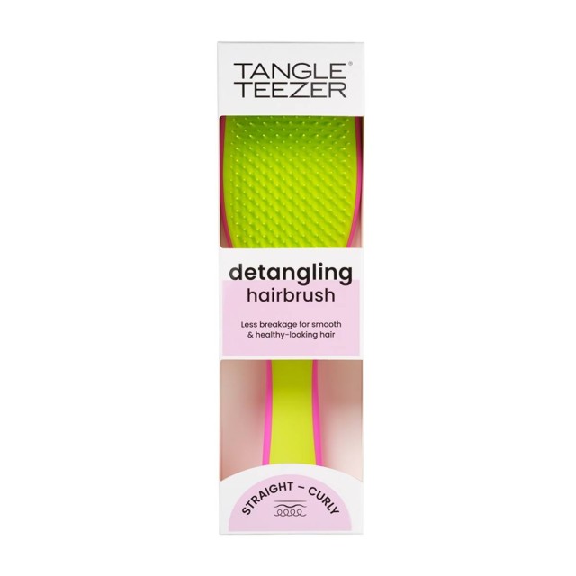 Tangle Teezer The Ultimate Detangler Hairbrush Pink/Green (Βούρτσα για Βρεγμένα Μαλλιά - Ροζ/Πράσινο)