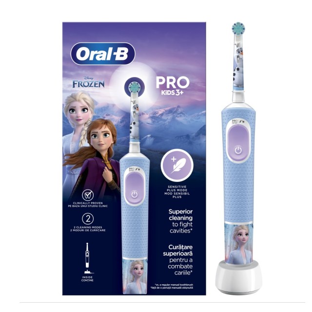 Oral-B Vitality Pro Kids Electric Toothbrush Frozen (Ηλεκτρική Οδοντόβουρτσα για Παιδιά 3 Ετών+)
