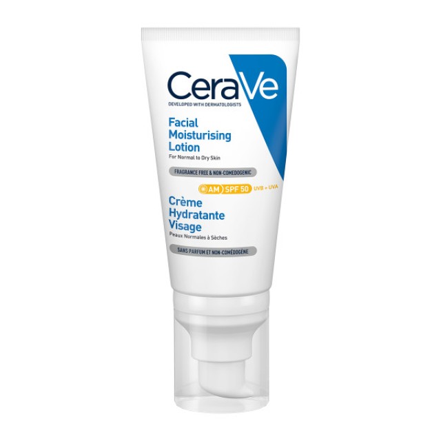 CeraVe Facial Moisturising Lotion SPF50 52ml (Ενυδατική Κρέμα Προσώπου με Αντηλιακή Προστασία)