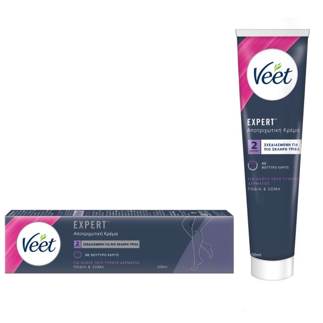 Veet Expert Hair Removal Cream 200ml (Αποτριχωτική Κρέμα για Όλους τους Τύπους Δέρματος)