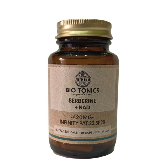 Bio Tonics Berberine & Nad 420mg 30caps (Συμπλήρωμα Διατροφής για Έλεγχο Βάρους & Γλυκόζης)