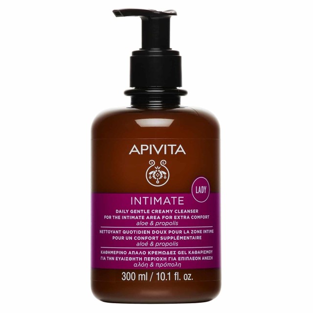 Apivita Intimate Lady Daily Gentle Creamy Cleanser 300ml (Καθημερινό Απαλό Κρεμώδες Καθαριστικό για