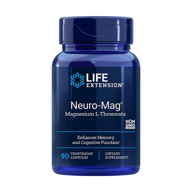 Life Extension Neuro-Mag Magnesium L-Threonate 90caps (L-Θρεονικό Μαγνήσιο για Βελτίωση της Γνωστικής & Νευρικής Λειτουργίας)