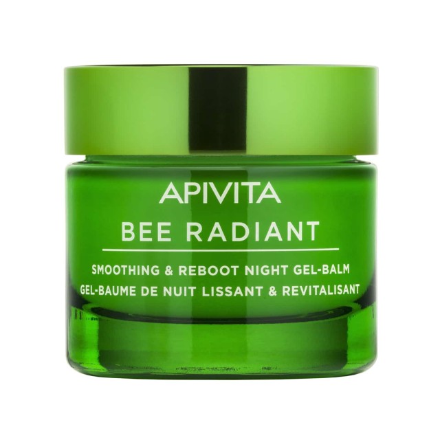 Apivita Bee Radiant Smoothing & Reboot Night Cream Gel-Balm 50ml (Gel-Balm Νύχτας για Λείανση & Αναζωογόνηση)