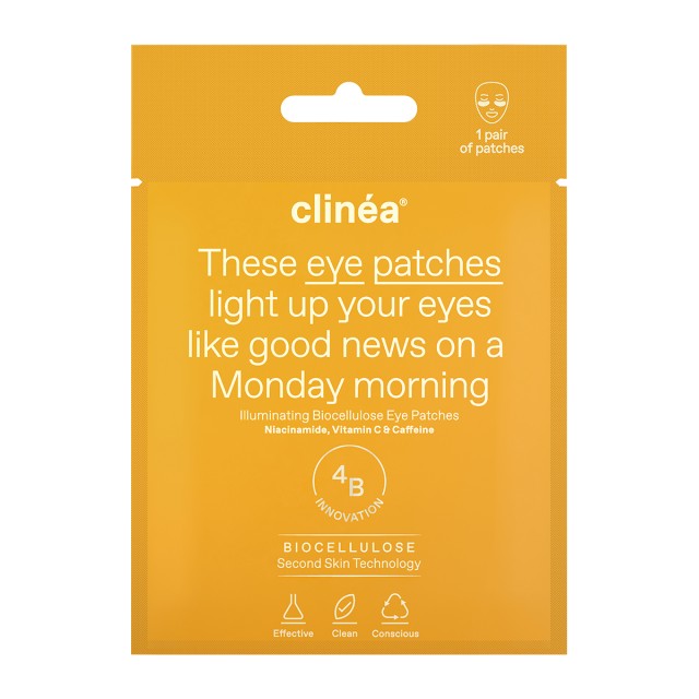 Clinea Illuminating Biocellulose Face Mask 1 pcs (Mάσκα Προσώπου Λάμψης από Βιοκυτταρίνη)