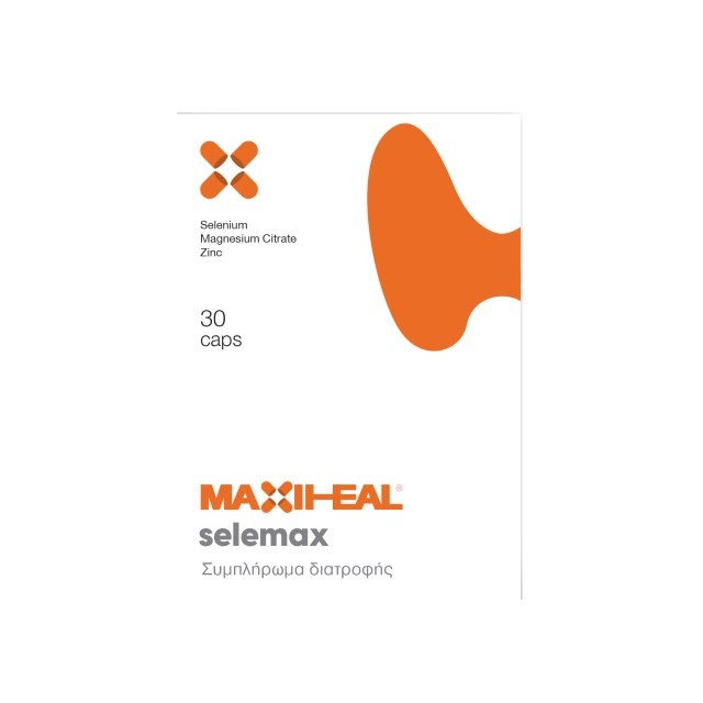 Maxiheal Selemax 30caps (Συμπλήρωμα Διατροφής με Σελήνιο, Ψευδάργυρο & Μαγνήσιο)